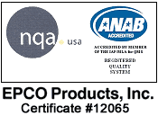 isocert EPCO products NQA and ANAB certificate icon