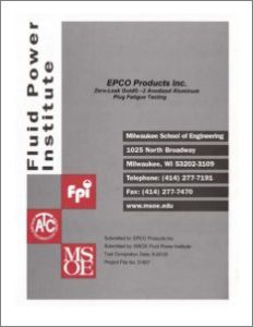 zero-leak_gold_plug_fluid_power_institute_report_fatigue_testing_cover Fluid Power Institute Zero-Leak Gold fatigue testing cover